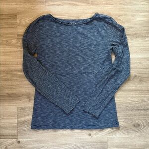 J. Crew Artist T Blue and White Striped Long Sleeve Top